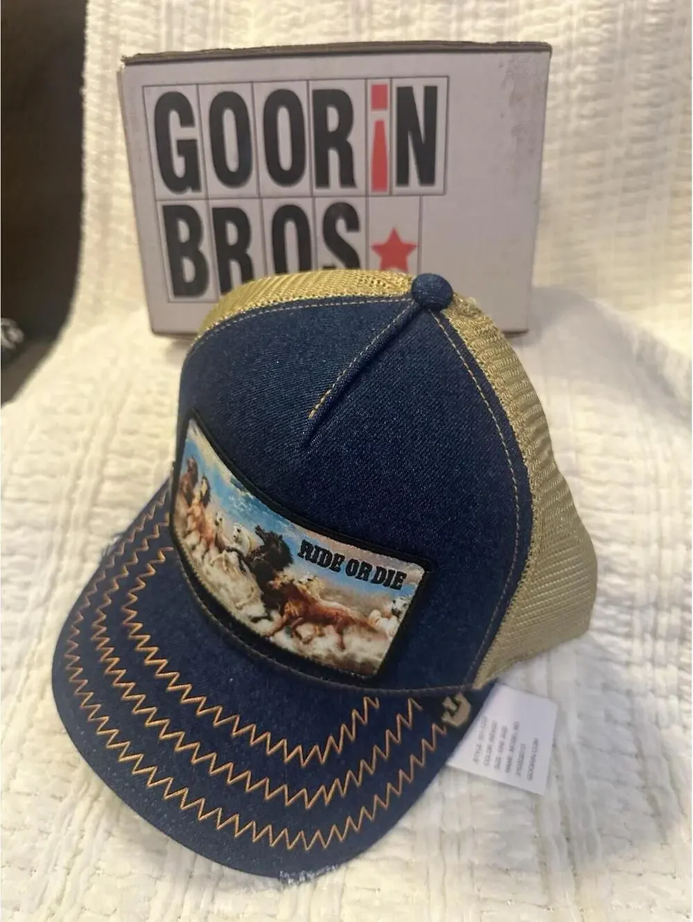 Goorin Bros The Farm Friday Drop Ride Or Die Limited Edition Trucker Hat New - Picture 6 of 6